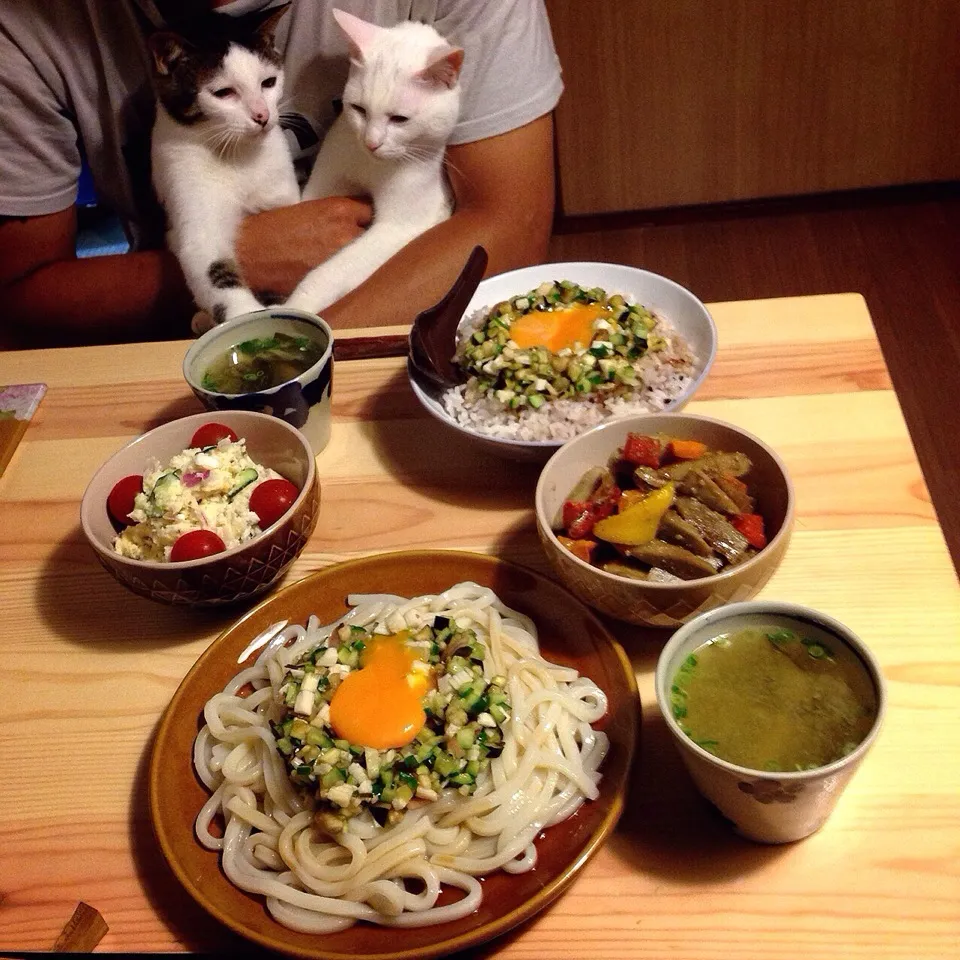 昨日の残りご飯。
だしぶっかけうどん、玉子付き。|naouさん