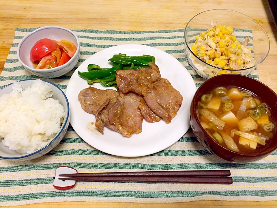 豚の塩麹焼き定食|aikoさん