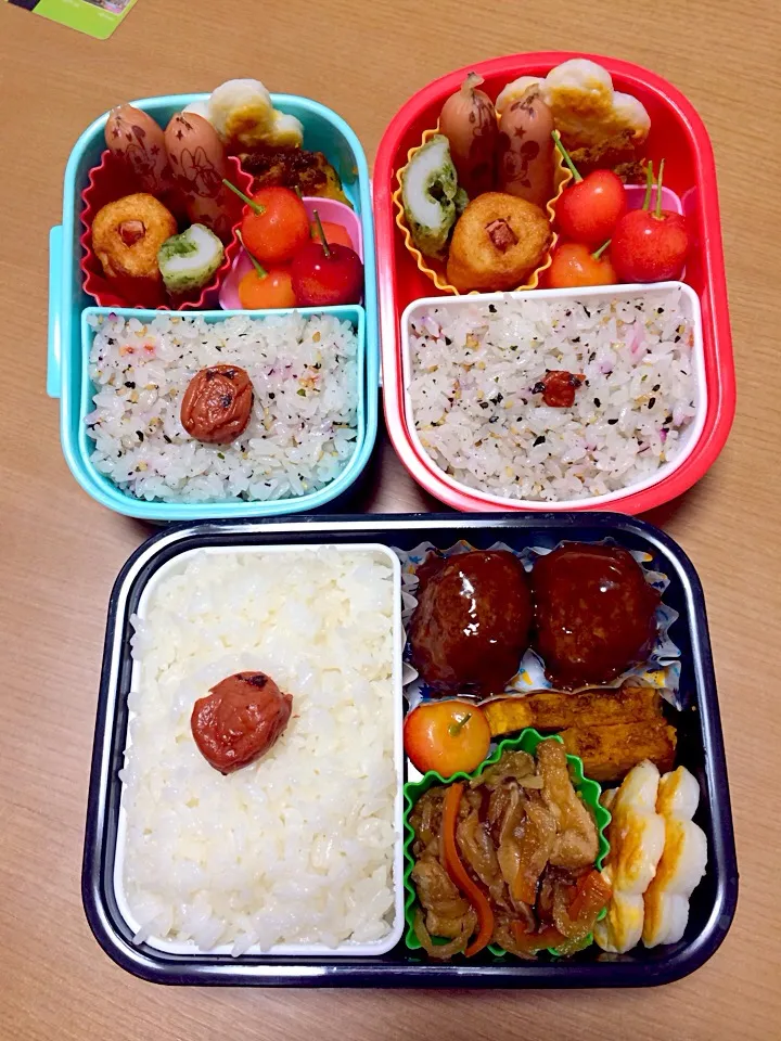 Snapdishの料理写真:手抜きぬきぬきお弁当⤵︎|そらおママさん