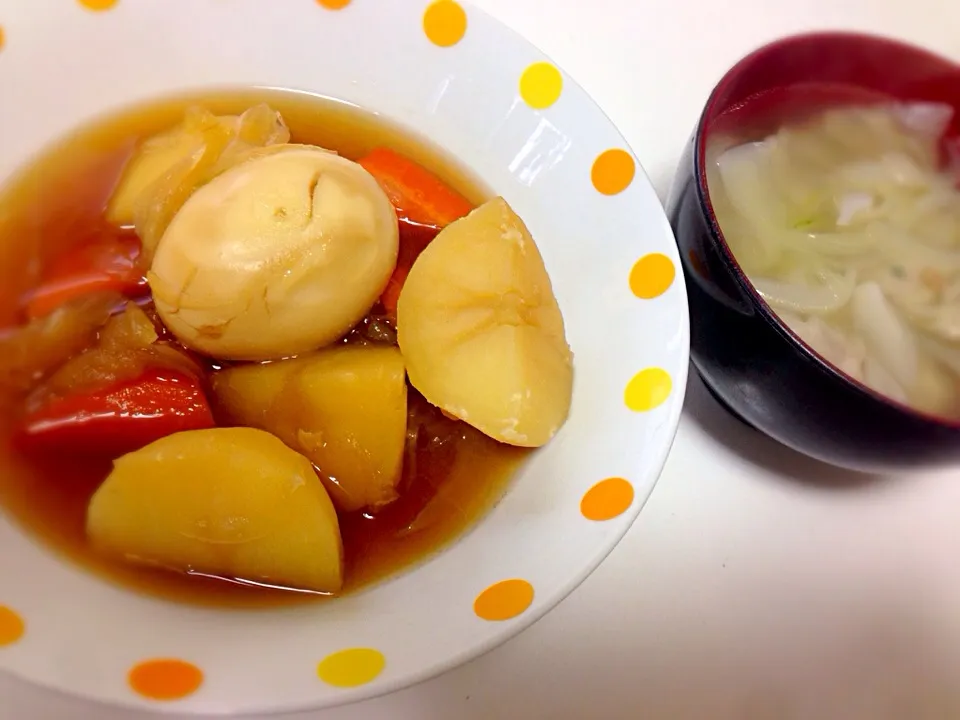 夜ご飯みたいな朝ご飯|えみさん