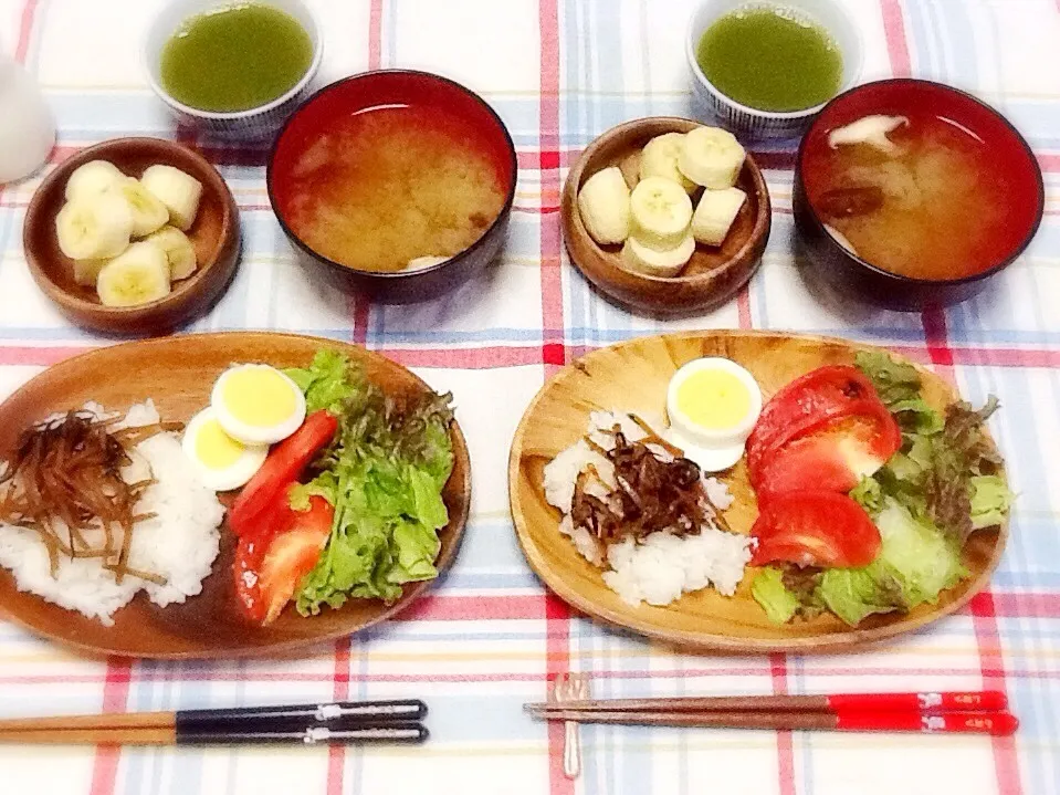 旦那様夜勤明け朝食(*-ω･)人(･ω-*)|さとう かおりさん