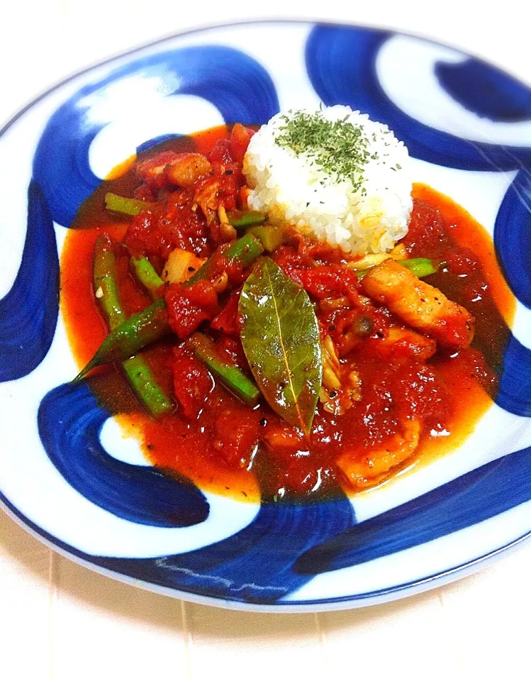 野菜とベーコンのトマト煮込み ライスプレート🍅🍴✨|welcomeizumiさん