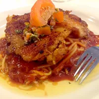 Chicken tomato spaghetti|💐SophiaVAN🍁さん