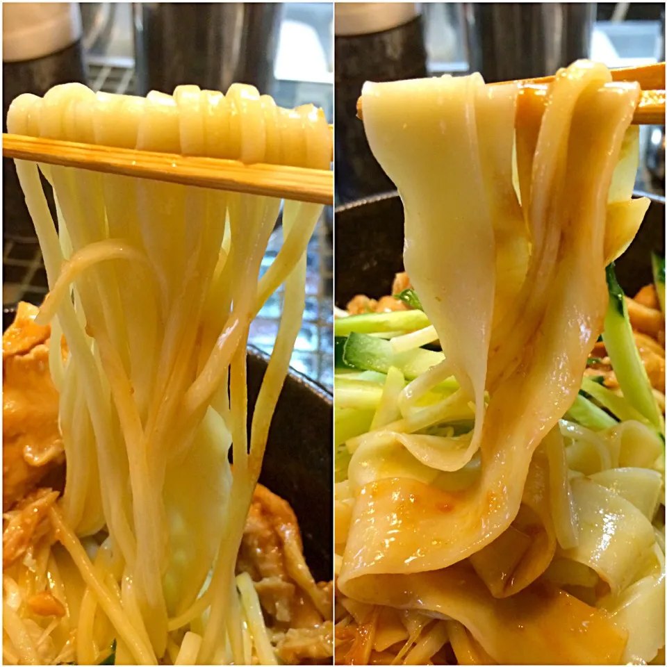 Snapdishの料理写真:限定 海老味噌冷やし油そばの麺|morimi32さん