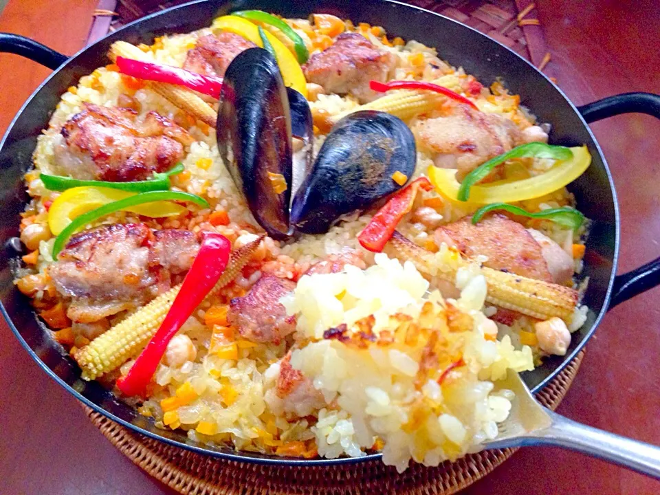 Paella Valenciana🇪🇸ﾊﾞﾚﾝｼｱ風ﾊﾟｴﾘｱ|🌈Ami🍻さん