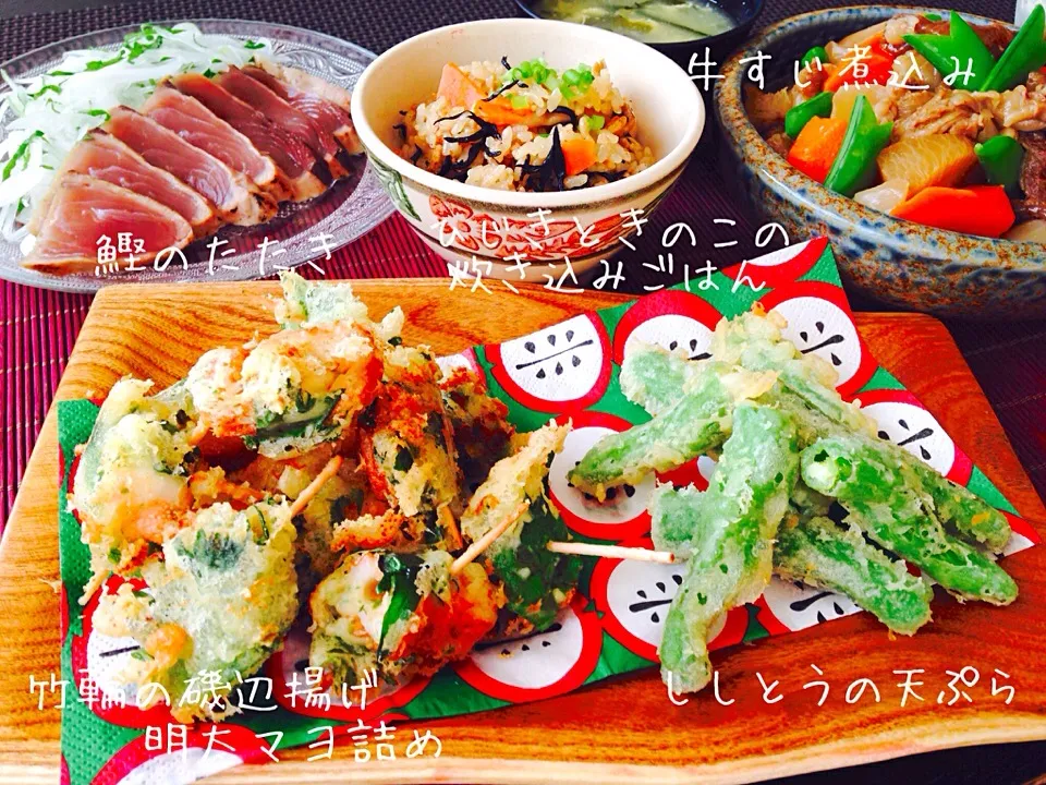 リピ♥︎ハルさんの料理 プチ竹輪の磯辺揚げ明太マヨ詰め♡  など和食系♡|m i h oさん