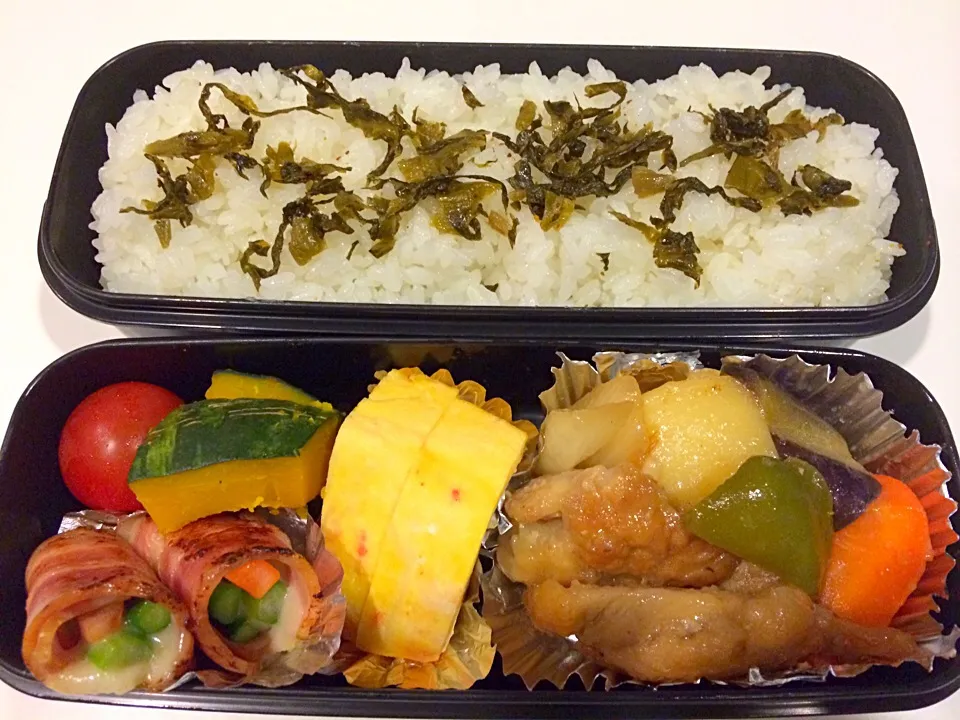 鶏肉と野菜のリンゴ酢あんのお弁当。|Chiharuさん