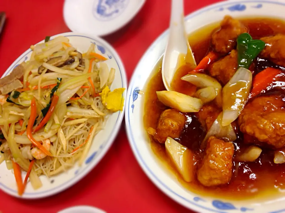 酢豚と焼きビーフンで乾杯🍻|totoさん