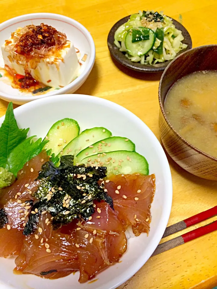 よこわの漬け丼|しおんさん