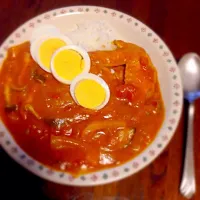 カレーリメイク夏野菜チキンカレー！|あさみさん