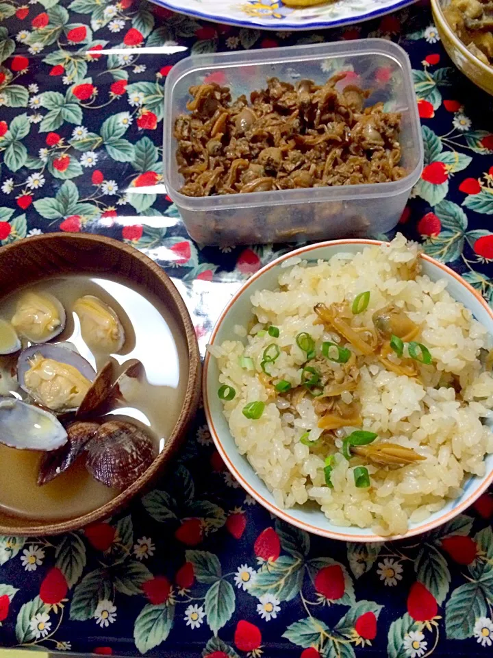 アサリづくし、深川めし、佃煮、味噌|tadosugiさん