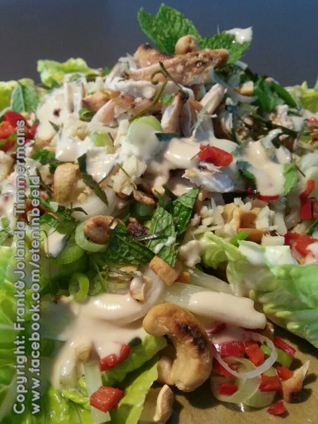 Snapdishの料理写真:Thai chicken salad with coconut dressing|Frank&Jolanda - Eteninbeeldさん