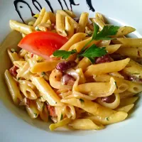 Snapdishの料理写真:Penne Romania|Naty Dangováさん