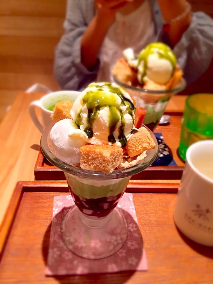 Snapdishの料理写真:抹茶パフェ|まなさん