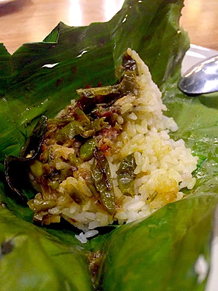 Nasi Rapopo (rice, anchovies steamed with green chilly) by Madam Rich|Meliaさん