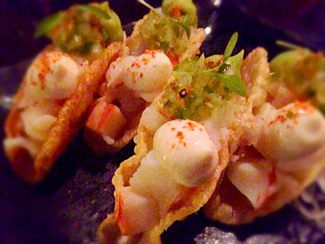 Snapdishの料理写真:Lobster taco Nobu Perth 💕|woodfiredさん