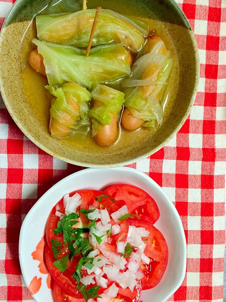 ポトフとトマトの酢の物|れいかさん