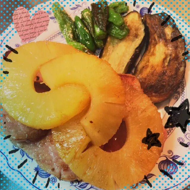 Gammon steak ってこれ、単なるハムステーキじゃーん^^;|cocoaさん