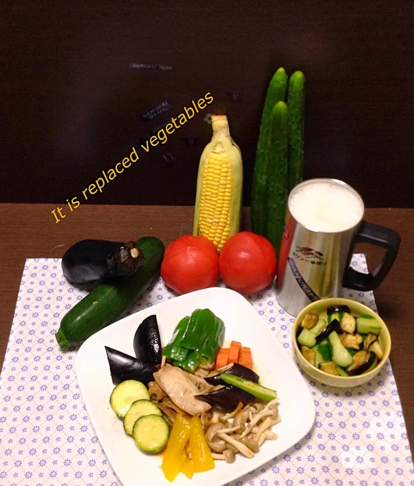 蒸し鶏+温野菜+漬物=野菜が冷蔵庫の中で腐る😱💧|浦島太郎さん