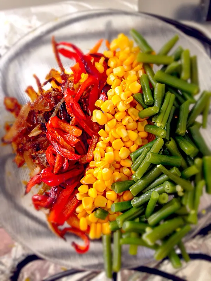 Colorful veggie side dish|Thássia Limaさん