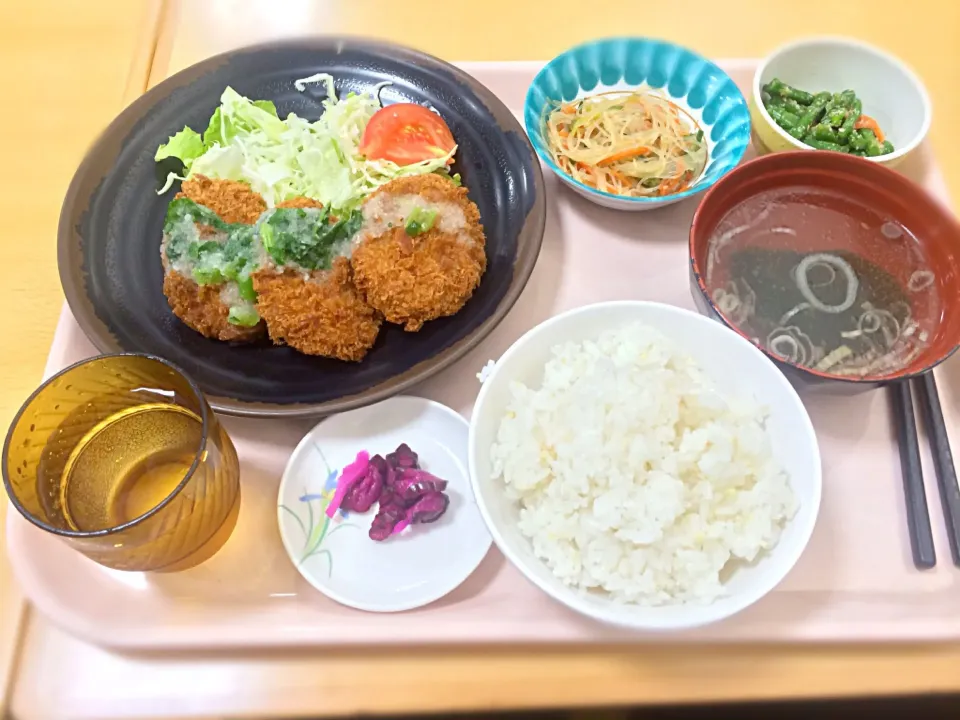 Snapdishの料理写真:塩ヒレカツ定食|yoshiさん