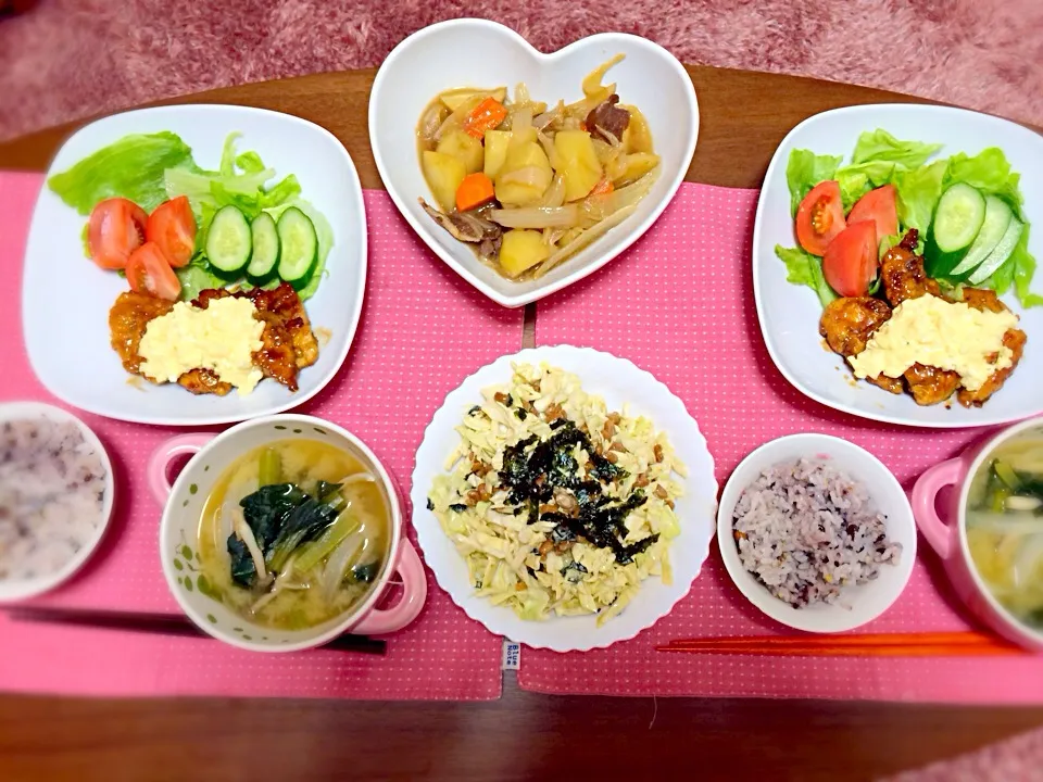 チキン南蛮定食♡|ミャアさん