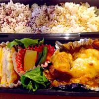 Snapdishの料理写真:6/30 中2男子弁当|あんじぇさん