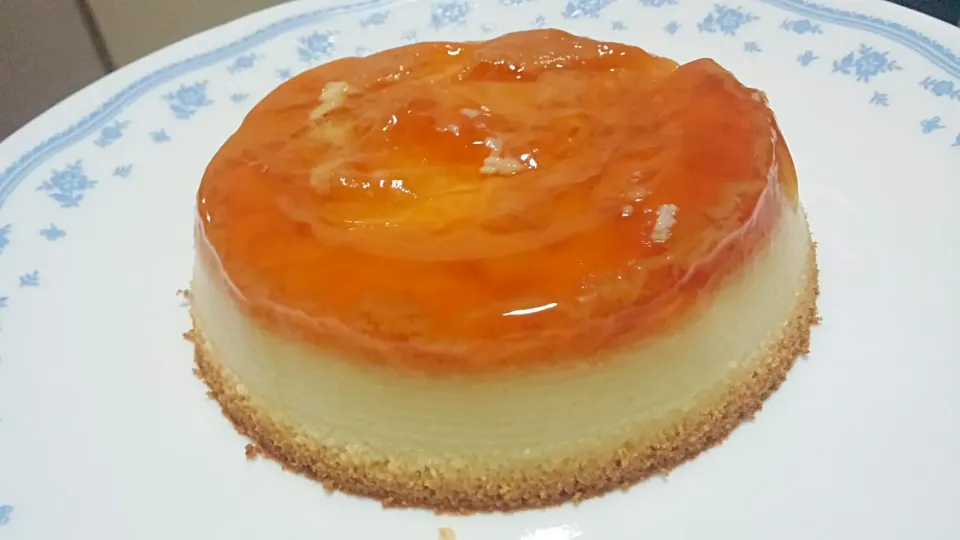 Caramel jelly egg pudding chiffon cake|Xi wenさん