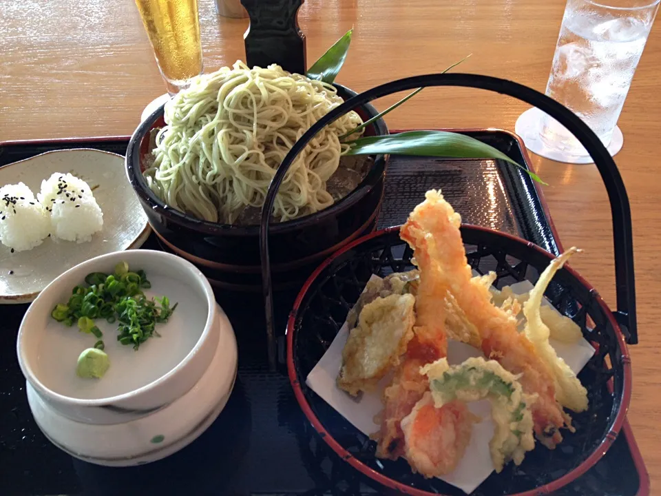 もずく麺の天ぷら蕎麦  in  久米島🏊|ユムユムさん