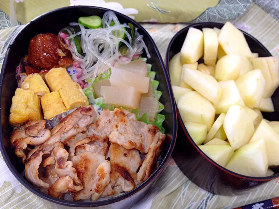 ミニ豚丼風和弁当♪|こーさかさん