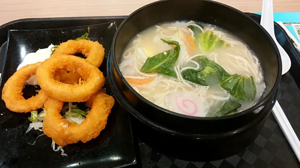 Fried calamari ramen set|Xi wenさん