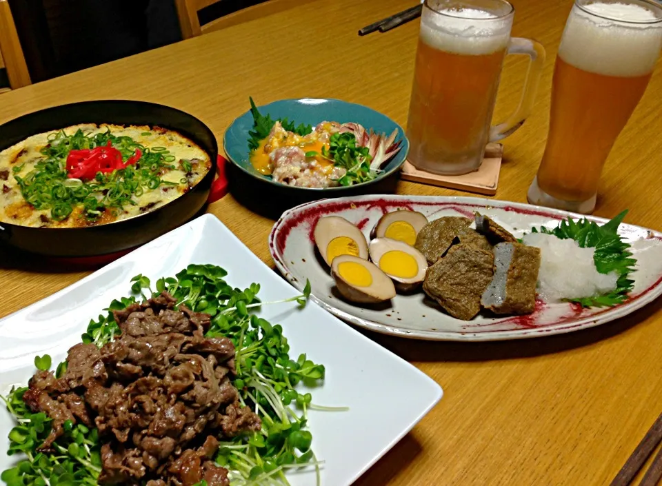 酒飲み夫婦の晩ご飯🍺🍺|川上千尋さん