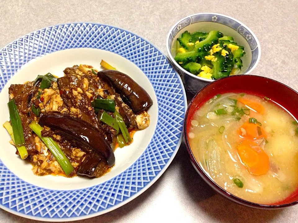 和なんだか中華なんだかわからん晩ご飯|Orie Uekiさん