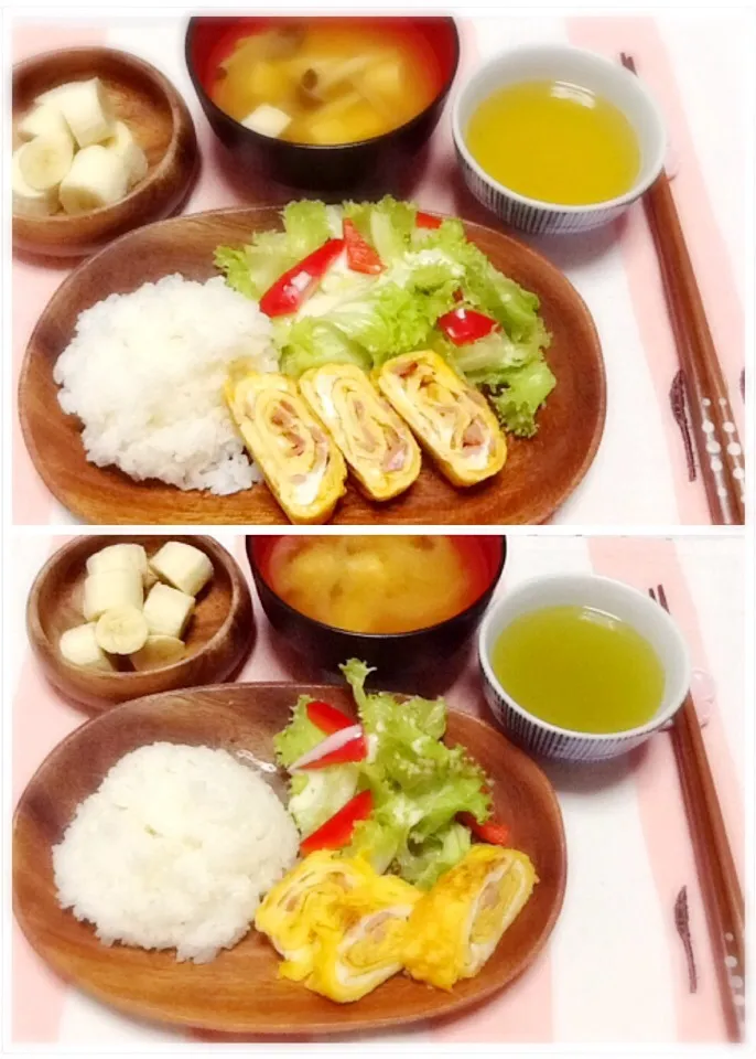 Snapdishの料理写真:朝食♡꒰*･ω･人･ω･*꒱♡|さとう かおりさん