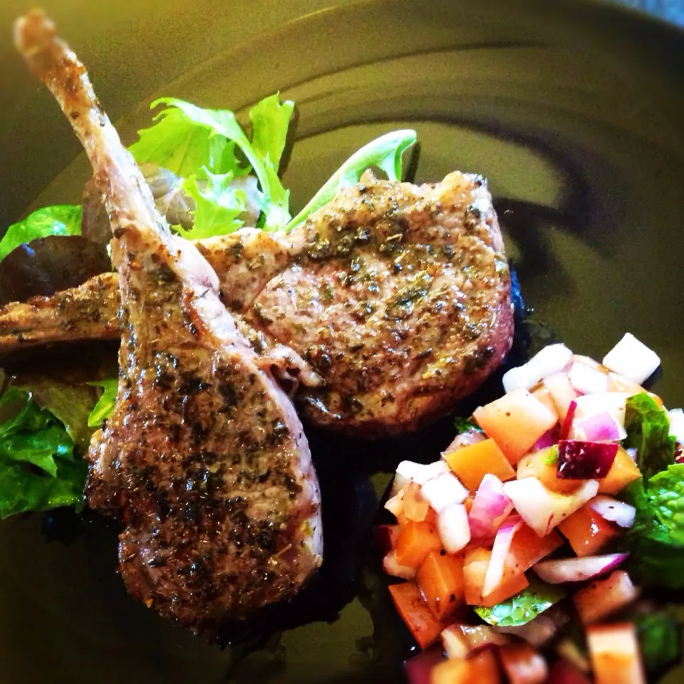 Lamb with red salad.|GiftAuksontabさん