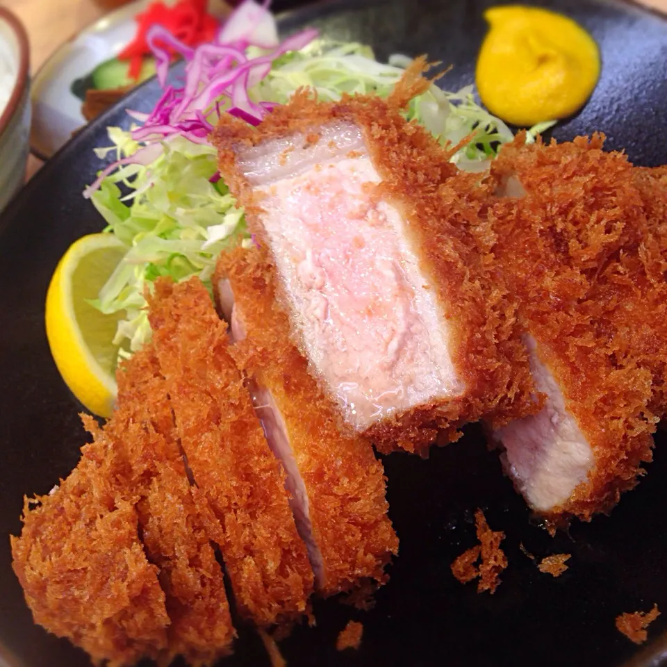 ロースかつランチ定食@とんかつ檍(蒲田)|塩豚骨さん