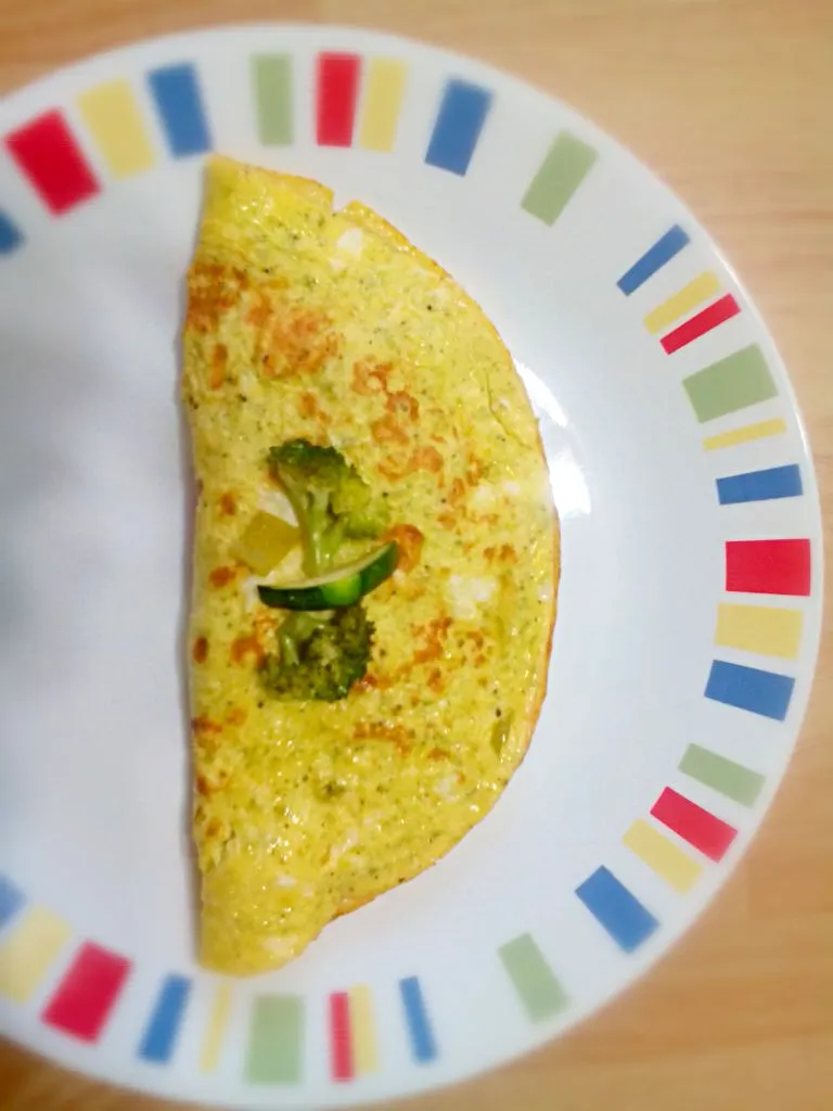 Brocoli, green squash and green pepper Omelette|Yari Gonzálezさん