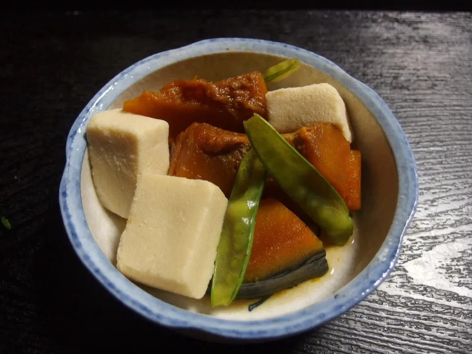 庶民の素朴なおかず♪かぼちゃ＆一口高野豆腐の煮物|norakuro5656さん