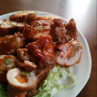 Snapdishの料理写真:鶏肉の野菜ロール|北国♪さん