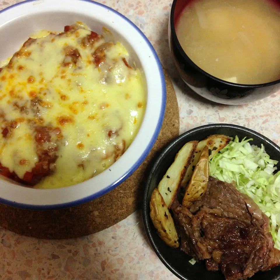 Snapdishの料理写真:夜ご飯 ミートソースドリア|はやしさん