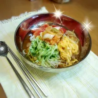 Snapdishの料理写真:韓国冷麺( ´艸｀)|ちゅみり!(^^)!さん