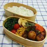 Snapdishの料理写真:鶏つくね お弁当♪|Akiko Iwasakiさん