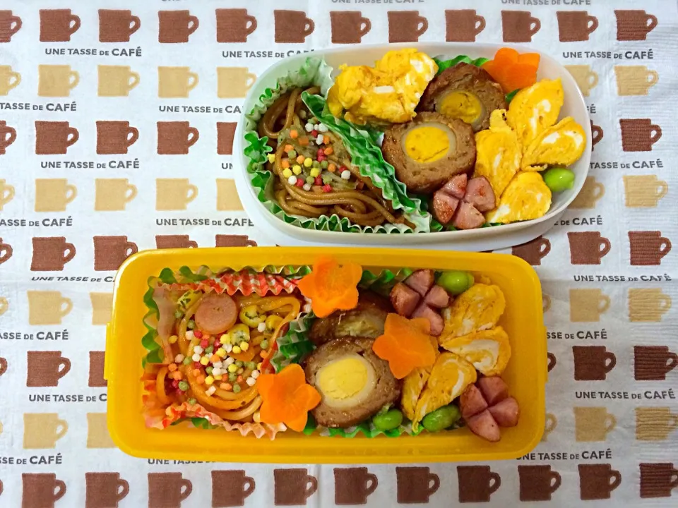 ＊旦那氏＋ムスメさん's弁当 あられ祭の巻＊|waka＊さん