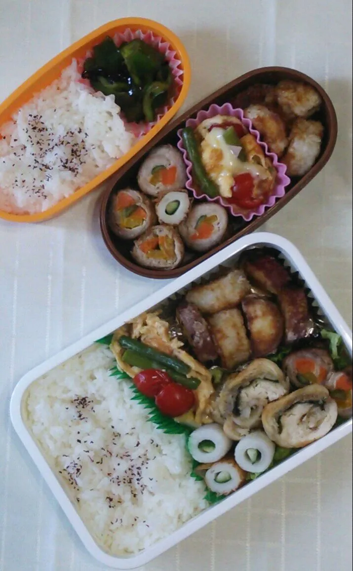 7/2 息子と自分のお弁当|オオトモさん