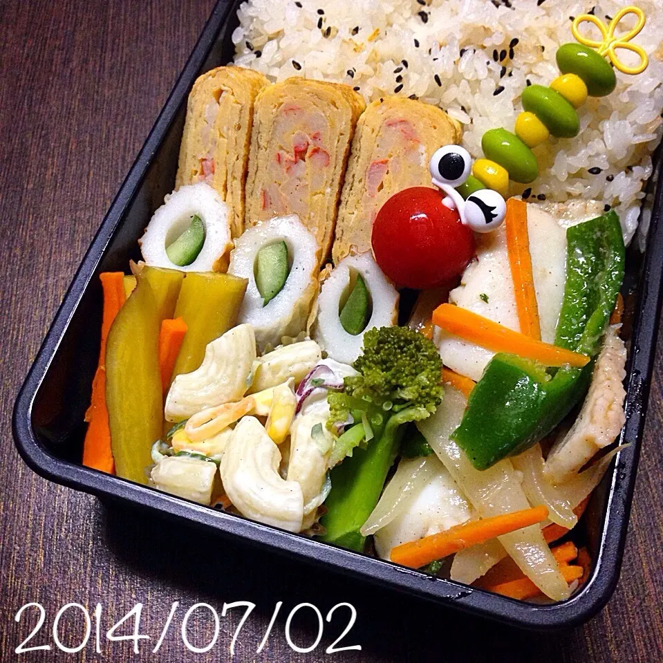 Snapdishの料理写真:ごく普通のお弁当(´ ω。 `)|ふくろう女子さん