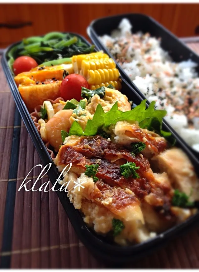 Snapdishの料理写真:ふつーのお弁当⭐️7/2|くららさん