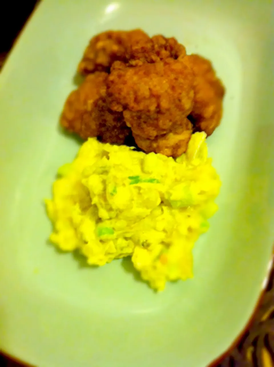 Sweet potato Potato Salad and   Bourbon Chicken bites|Suga Brownさん