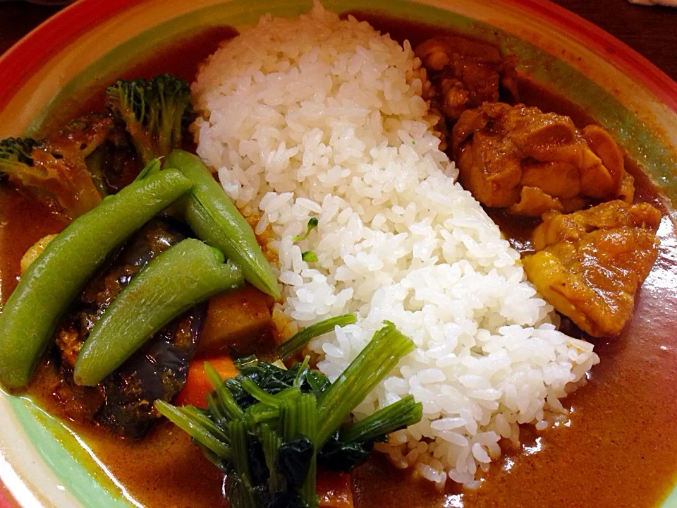 チキンと野菜の二色カレー|SASAKI Hiroshiさん