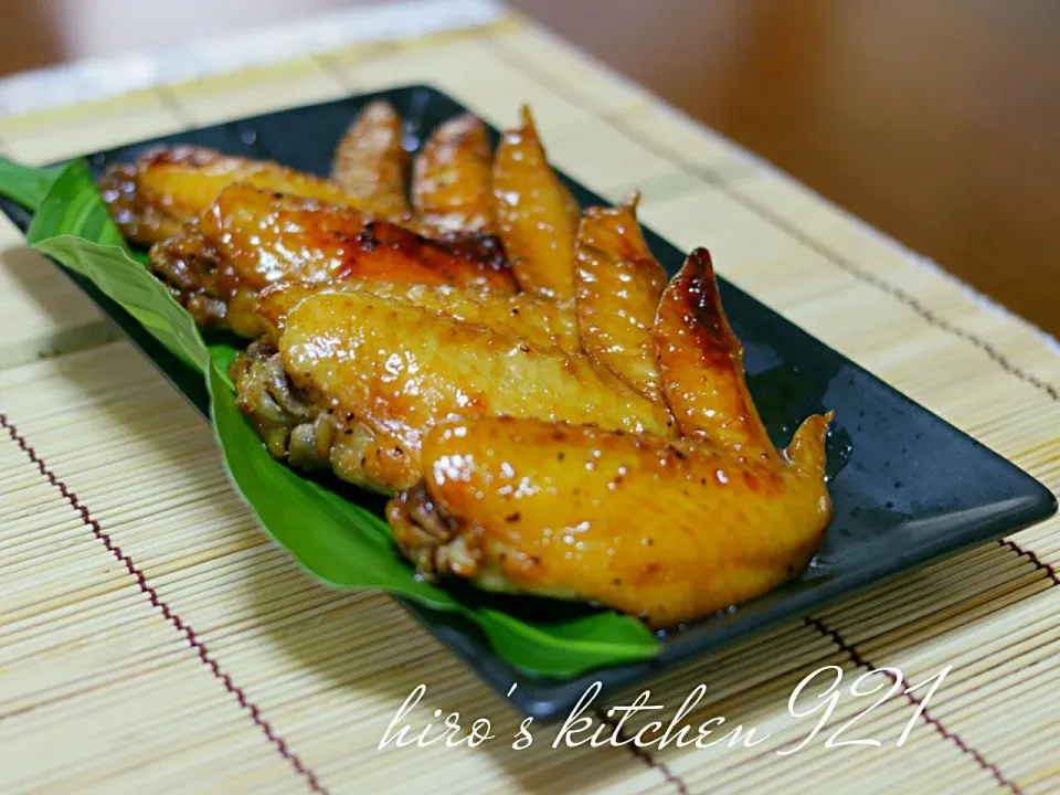 鶏手羽先の甘辛煮|ひろさん