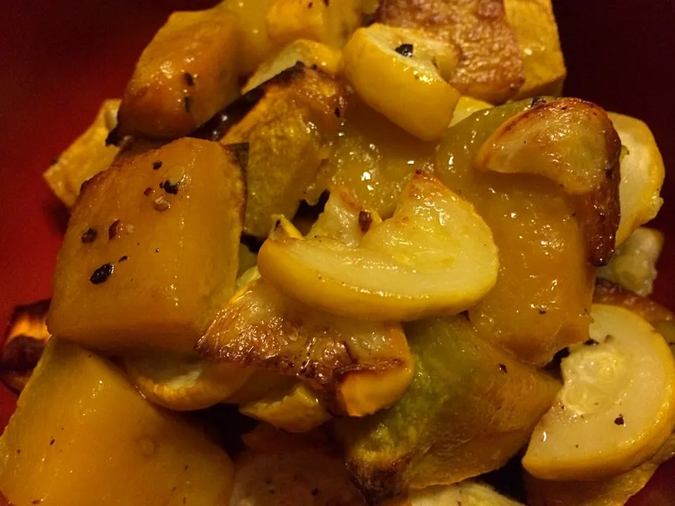 Yellow zucchini and pumpkin roasted in olive oil|Ong Sor Fernさん